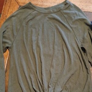 Time and Tru Olive Green Women's Top